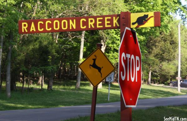 Bledsoe Creek State Park Road Sign