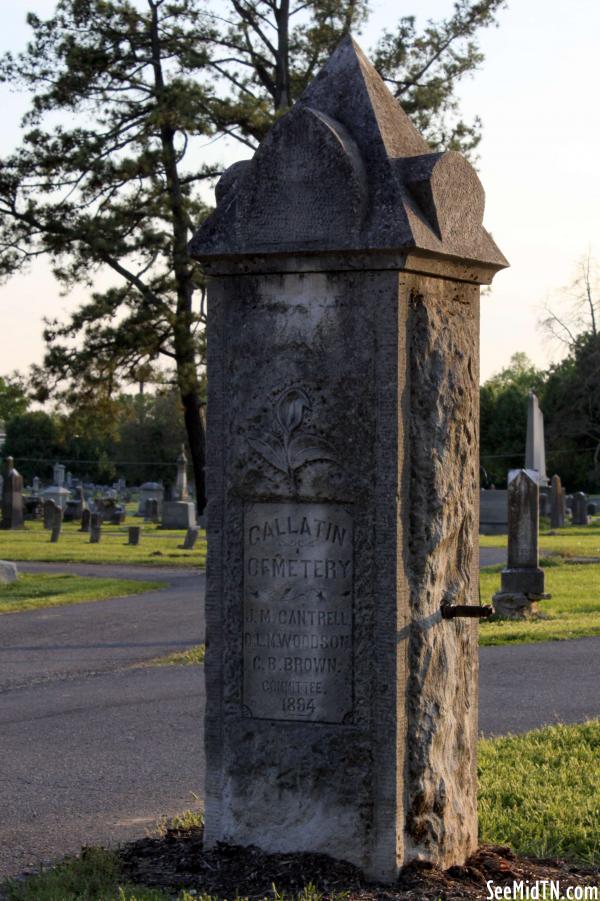 Gallatin Cemetery Entrance Pillar