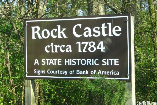 Rock Castle sign