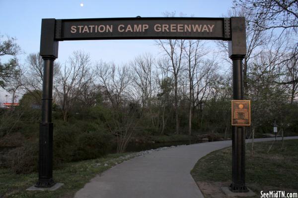 Station Camp Greenway sign
