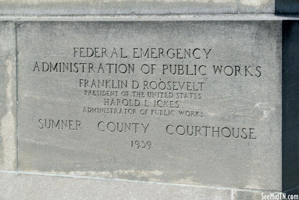 Sumner County Courthouse Cornerstone