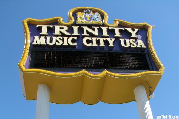 Trinity Music City USA sign