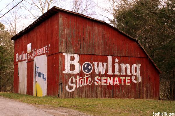 Bowling for State Senate Advertising Barn