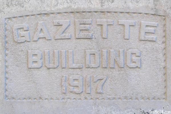 Gazette Building 1917 Cornerstone