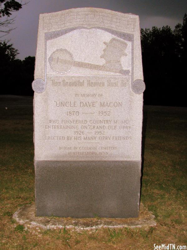 Uncle Dave Macon marker