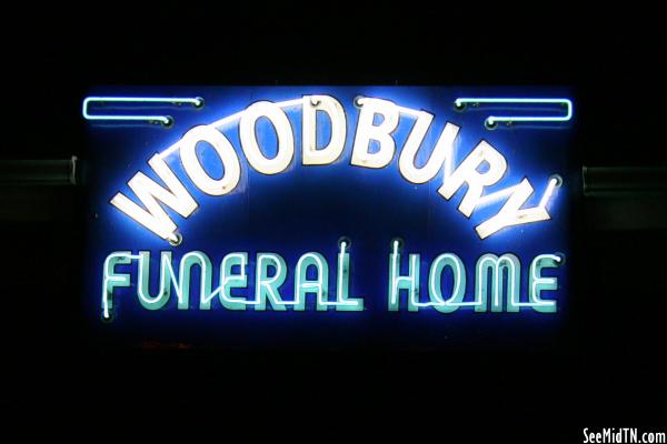 Woodbury Funeral Home (nighttime)