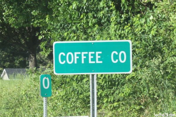 Coffee County Sign along highway 127