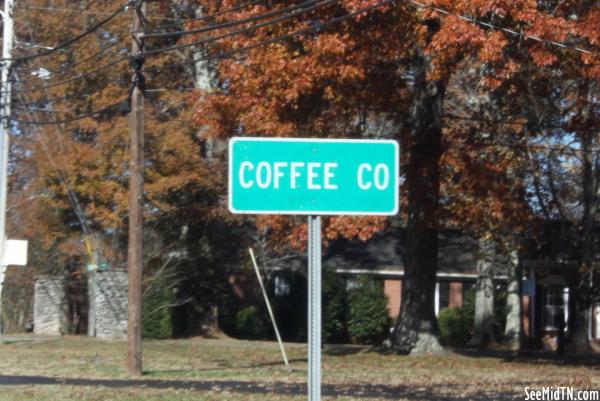 Coffee County Sign along highway 130