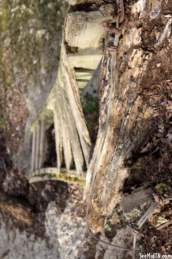 Old Stone Fort abandoned ladder
