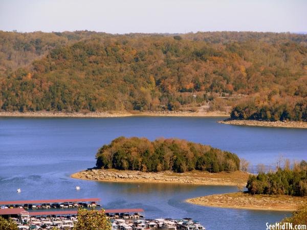 Fall view of Center Hill Lake