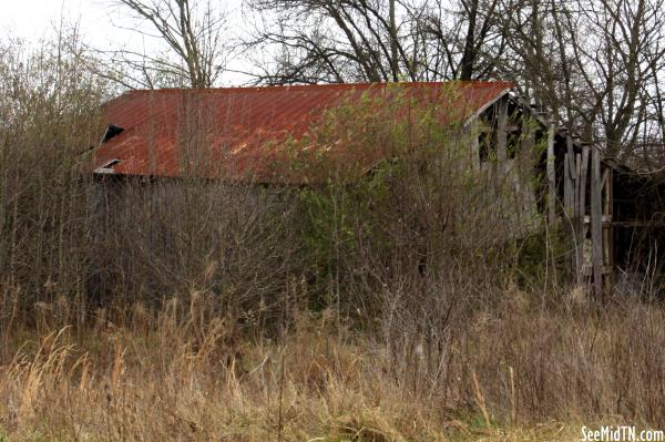 Very Faded Advertising Barn for a Furniture Store