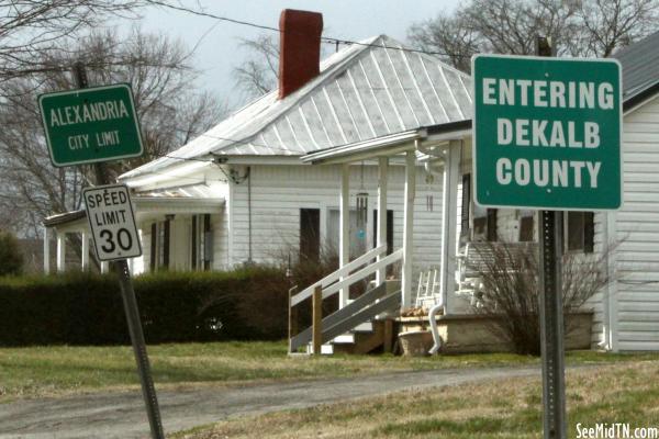 Entering DeKalb County - Alexandria City Limit