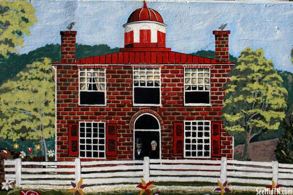 Painting of the Dickson County Courthouse