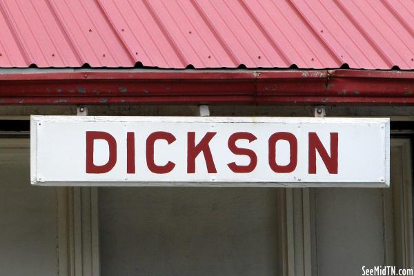 Dickson Depot sign