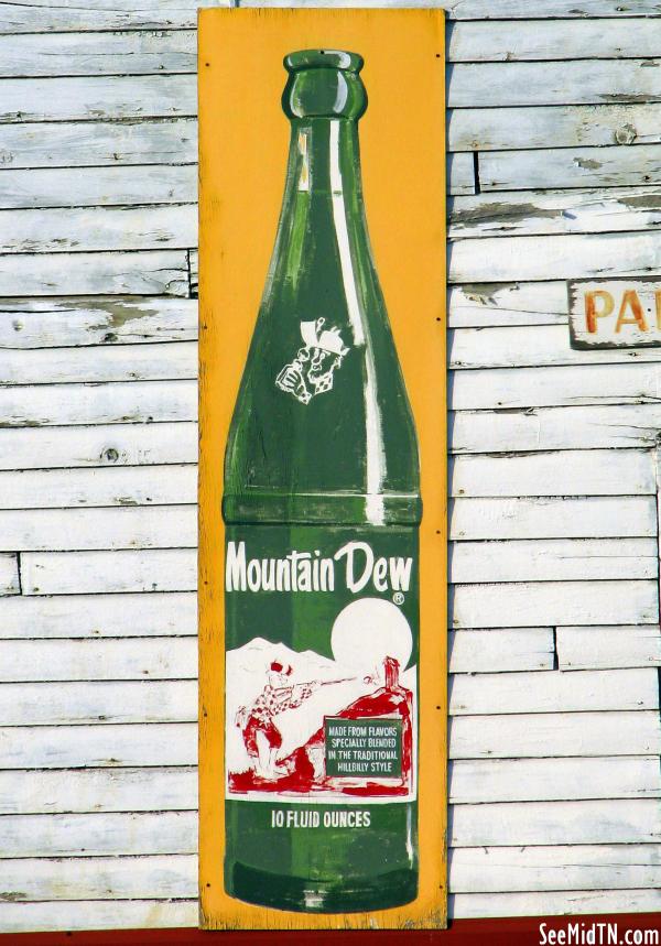 Old Mountain Dew Sign