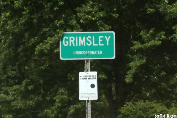 Grimsley town sign