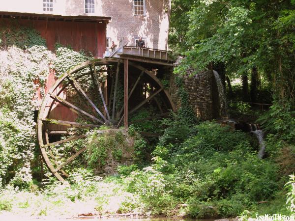 Falls Mill Waterwheel from below