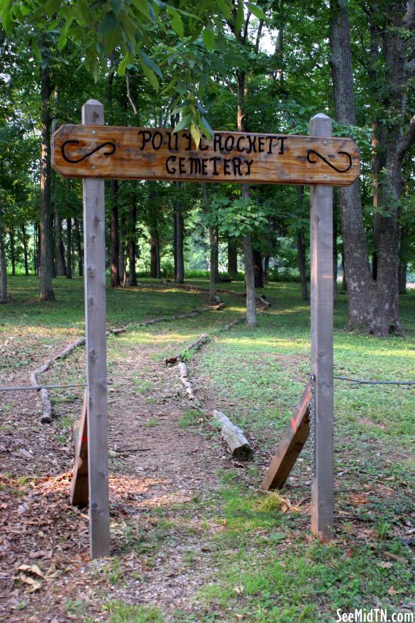 Polly Crockett Cemetery entrance