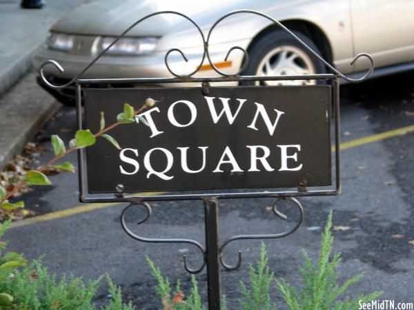 Town Square sign