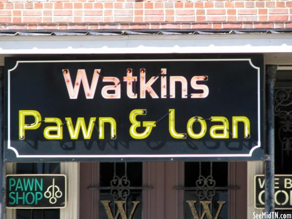 Watkins Pawn &amp; Loan neon sign