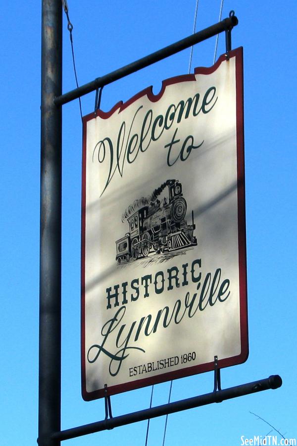 Welcome to Historic Lynnville sign