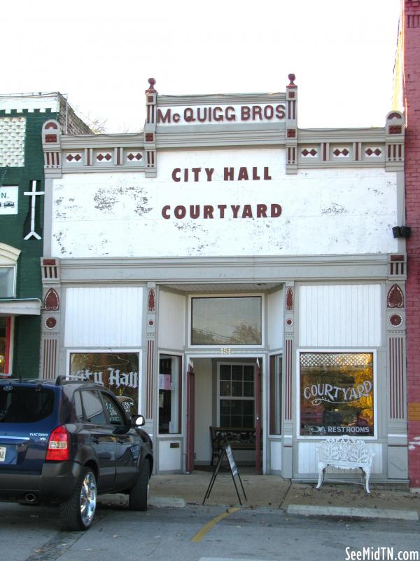 Lynnville City Hall - McQuigg Bros. Mesker storefront