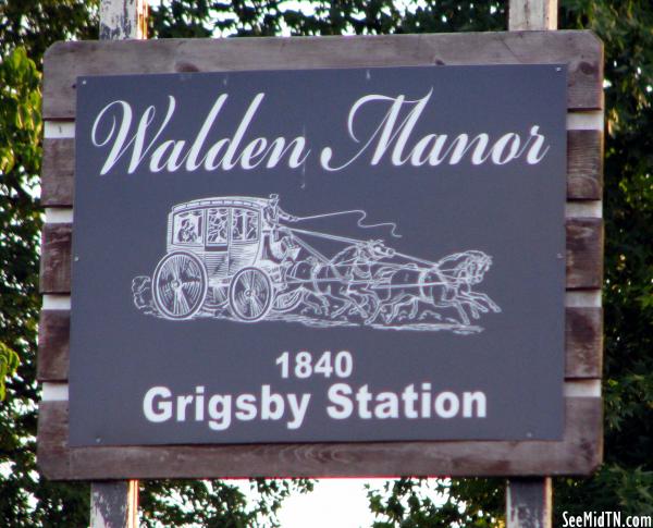 Walden Manor Sign near Elkton