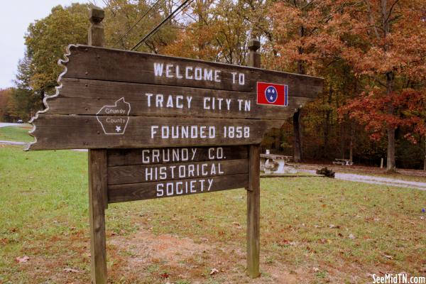 Welcome to Tracy City, TN sign