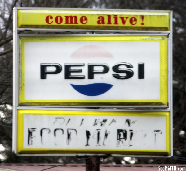 Pelham Food Market Pepsi sign