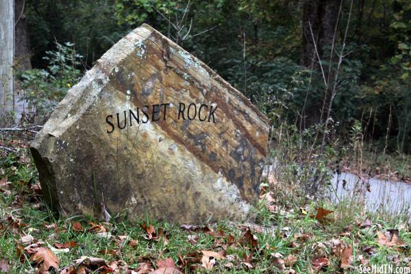 Sunset Rock sign