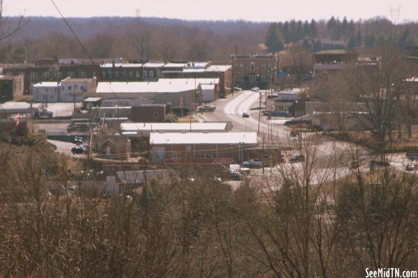 View of Centerville from Old State Route 48 up the hill