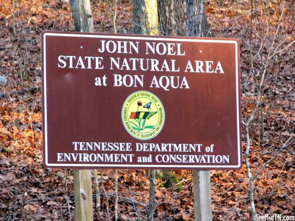John Noel SNA at Bon Aqua sign