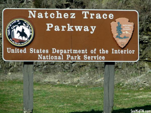 Natchez Trace Parkway sign
