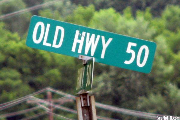 Old Hwy 50 &amp; Hwy 50 intersection