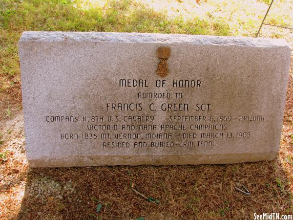 Memorial to Sgt. Francis Green