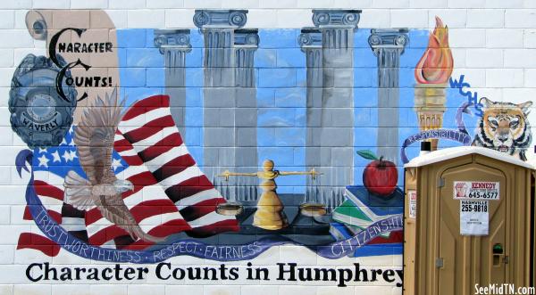 Character Counts in Humphreys County mural