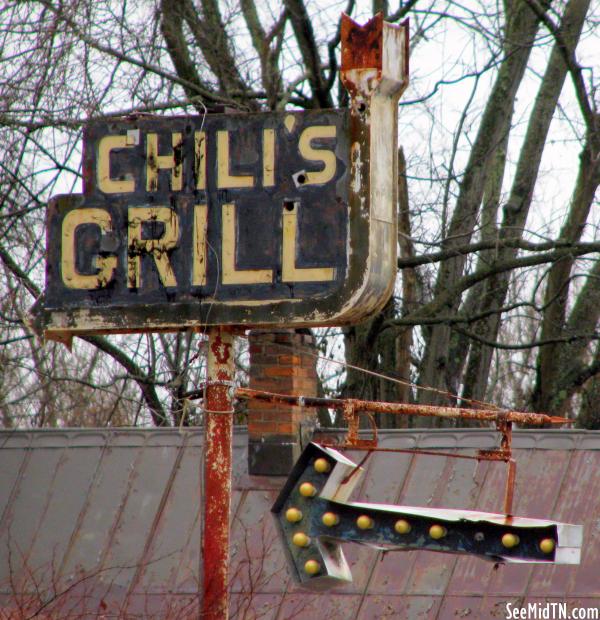 Chili's Grill old sign - Waverly, TN