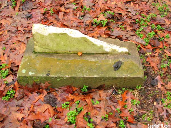 Broken Tombstone at Johnsonville cemetery