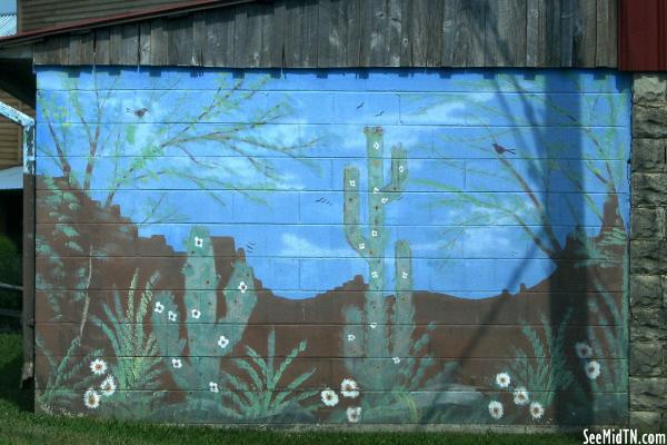 Loretta Lynn Dude Ranch Cactus Mural