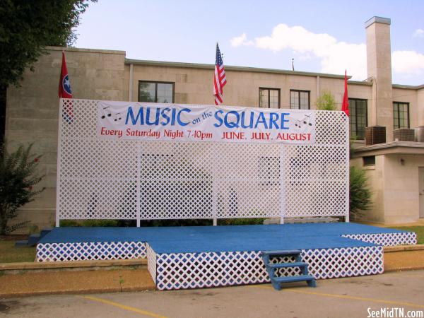 Music on the Square stage