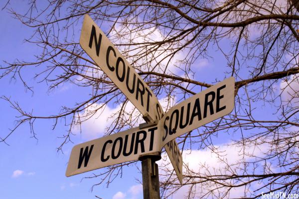 Court Square Street Sign - Waverly