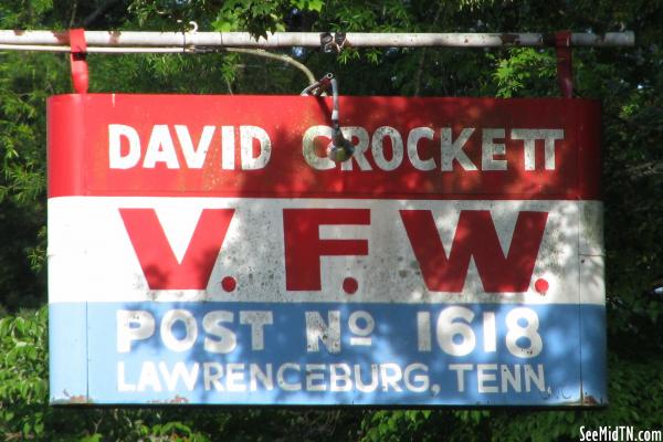 Crockett VFW sign