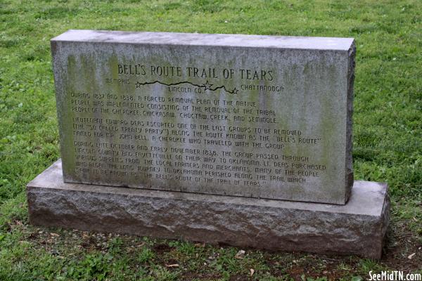 Bell's Route Trail of Tears