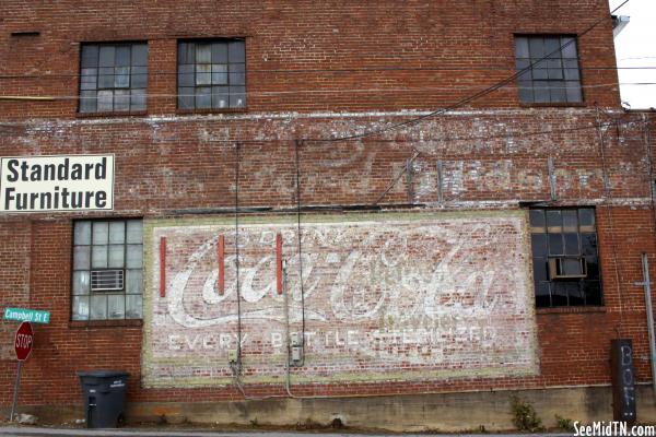 Faded Coca-Cola (and Ford) wall ad - Fayetteville, TN
