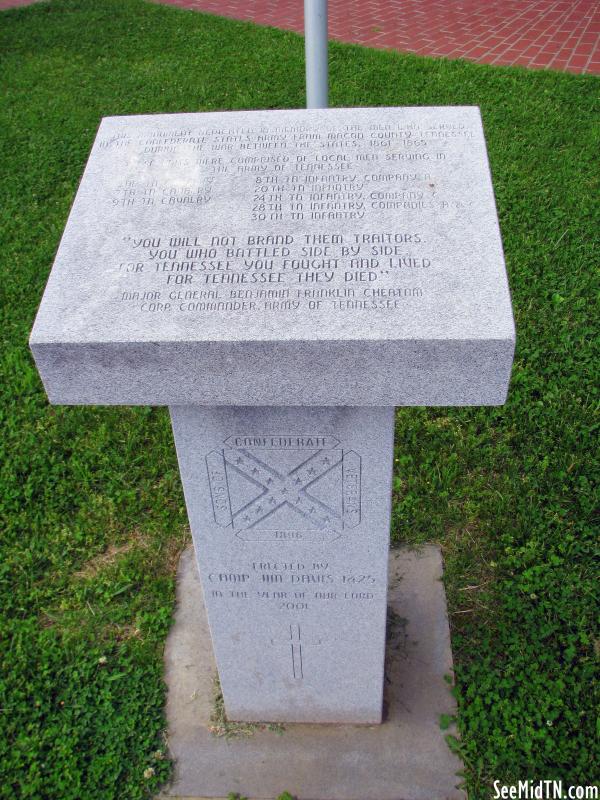 Macon County Confederate marker