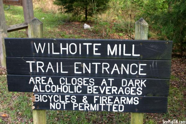 Wilhoite: Mill Trail Entrance