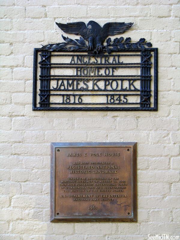 Ancestral Home of James K. Polk marker
