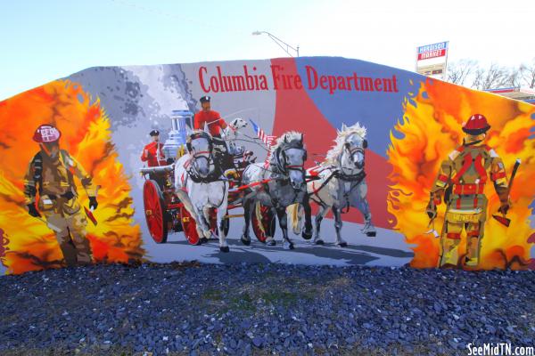 Columbia Fire Department mural
