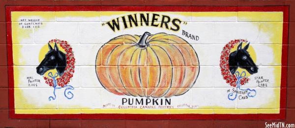 Columbia, TN Mural: Winners brand Pumpkin