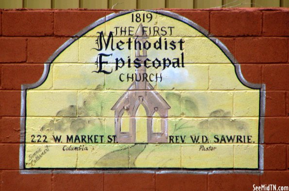 First Methodist Church of Columbia painting First Methodist Church of Columbia painting